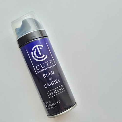 اسپری دئودورانت ضد تعریق بلو شنل blue de chanel حجم 200میل 48 ساعته