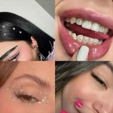 نگین چسبی مو و میکاپ و پیرسینگ